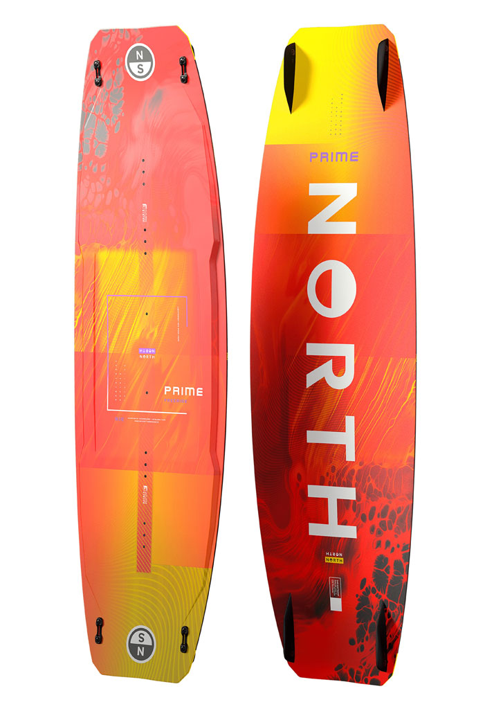 TAVOLA TWIN KITE NORTH KITEBOARDING PRIME TT BOARD 2025 381 TANGERINE 144cm (Size 144cm)