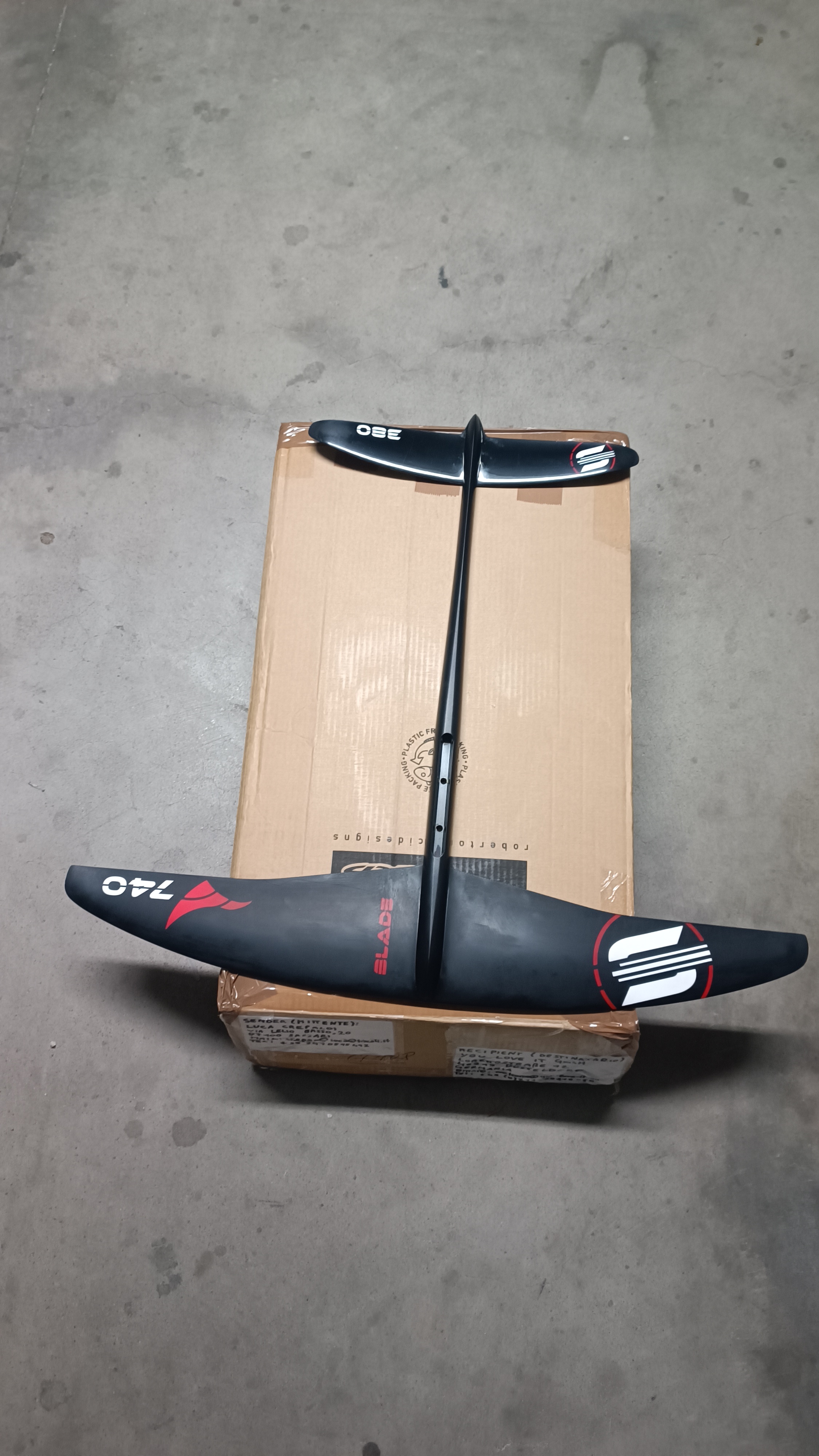 Glider FW 740 BLADE+FUSOLIERA FK647+STABILIZZATORE 380