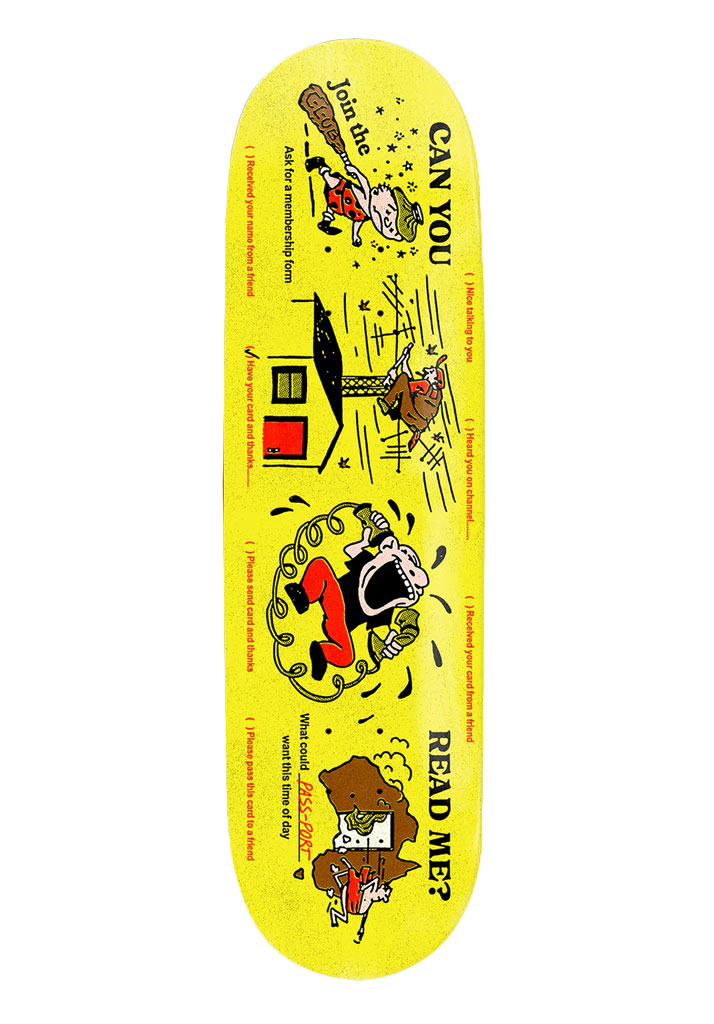 TAVOLA SKATE PASS~PORT CAN YOU READ ME? 8.25" UNICO U
