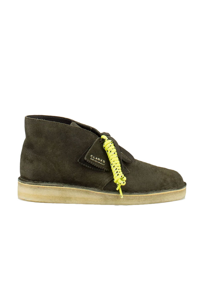 SCARPE CASUAL CLARKS DESERT COAL OLIVE SUEDE 45 (Taglia 45)