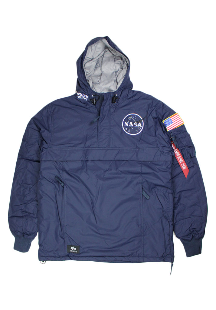 GIACCA ALPHA INDUSTRIES NASA ANORAK REPL BLUE L (Size L)