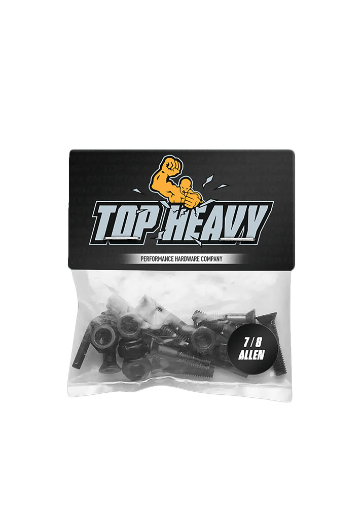 HARDWARE SKATE TOP HEAVY BOLTS HEAVY HARDWARE 7/8 ALLEN MATTE BLACK