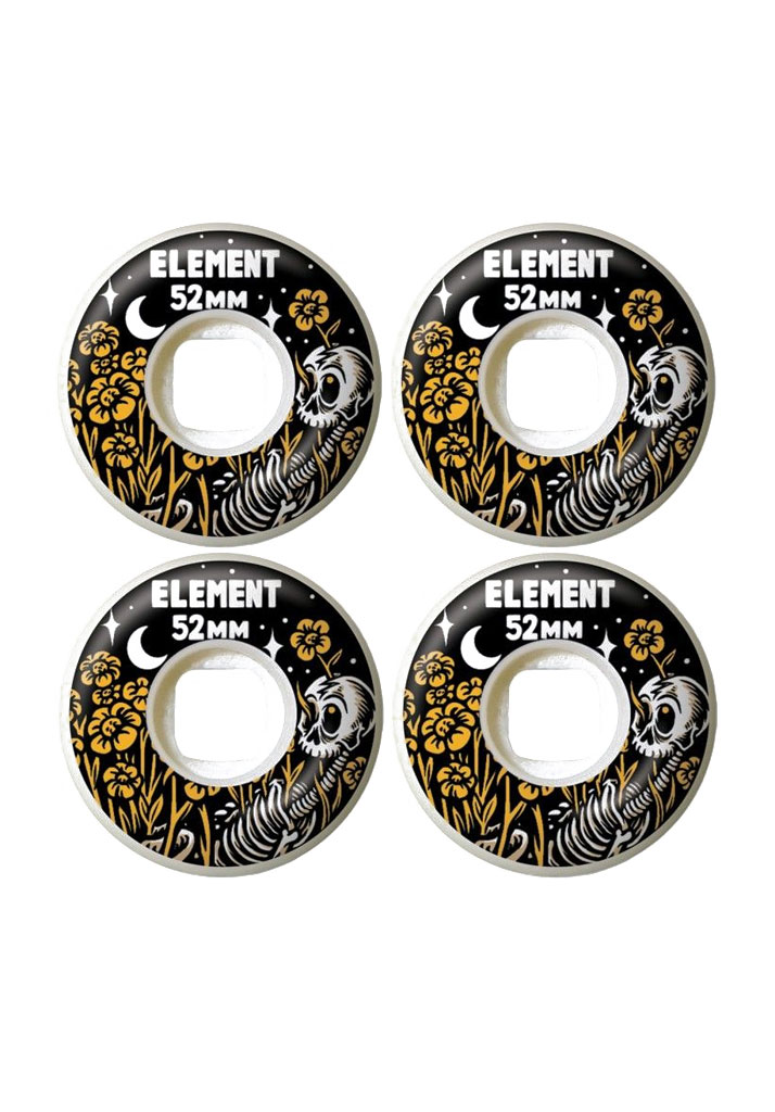RUOTE SKATE ELEMENT TIMBER BYGONE 52mm WHITE