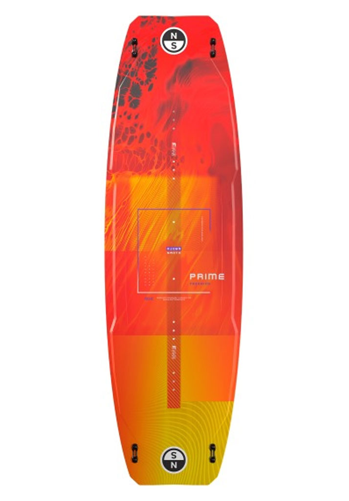 TAVOLA TWIN KITE NORTH KITEBOARDING PRIME TT BOARD 2025 381 TANGERINE 144cm (Size 144cm)