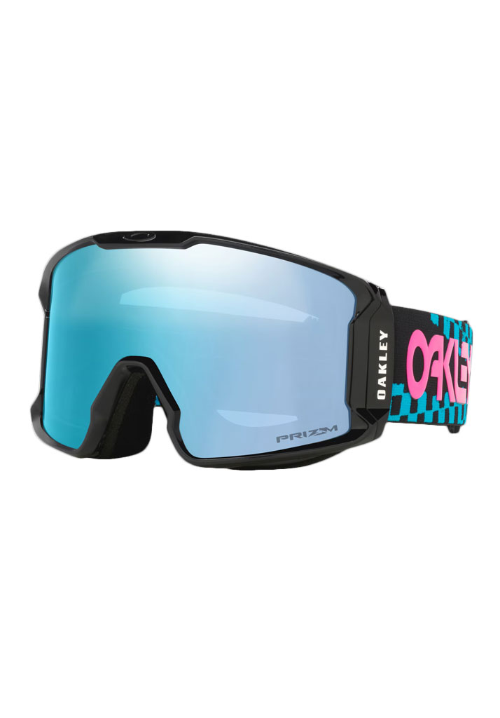MASCHERA SNOWBOARD OAKLEY LINE MINER L CHEX BLACK PRIZM SNOW SAPPHIRE IRIDIUM