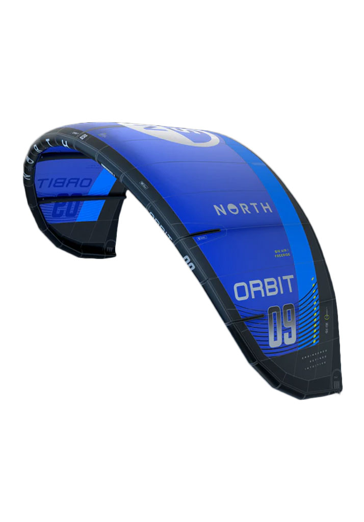 VELA KITESURF NORTH KITEBOARDING ORBIT KITE 2025 475 PACIFIC BLUE 8m (Size 8m)