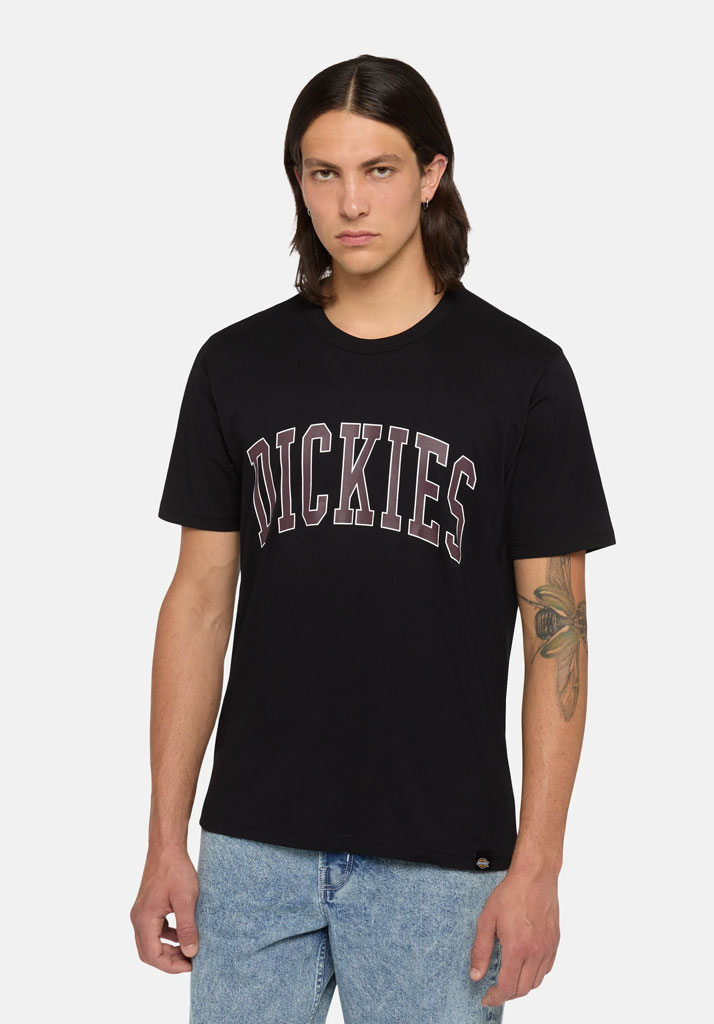 T-SHIRT MANICHE CORTE DICKIES AITKIN TEE BLK PLUM PERFCT M (Size M)