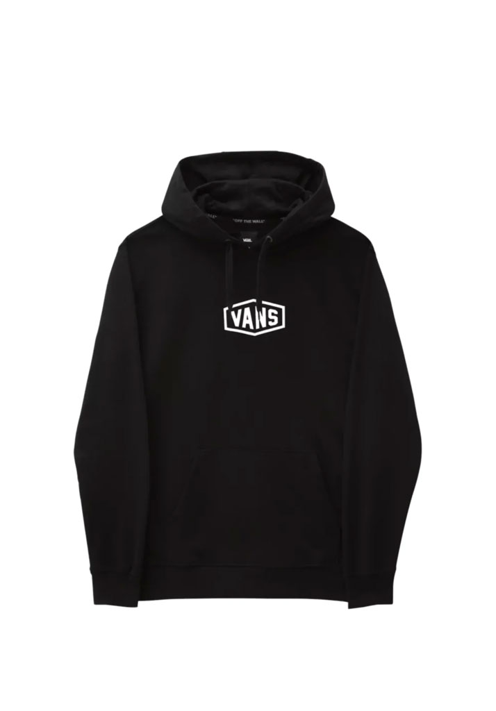 FELPA CAPPUCCIO VANS CHECKERBOARD RESEARCH PO BLACK S (Size S)
