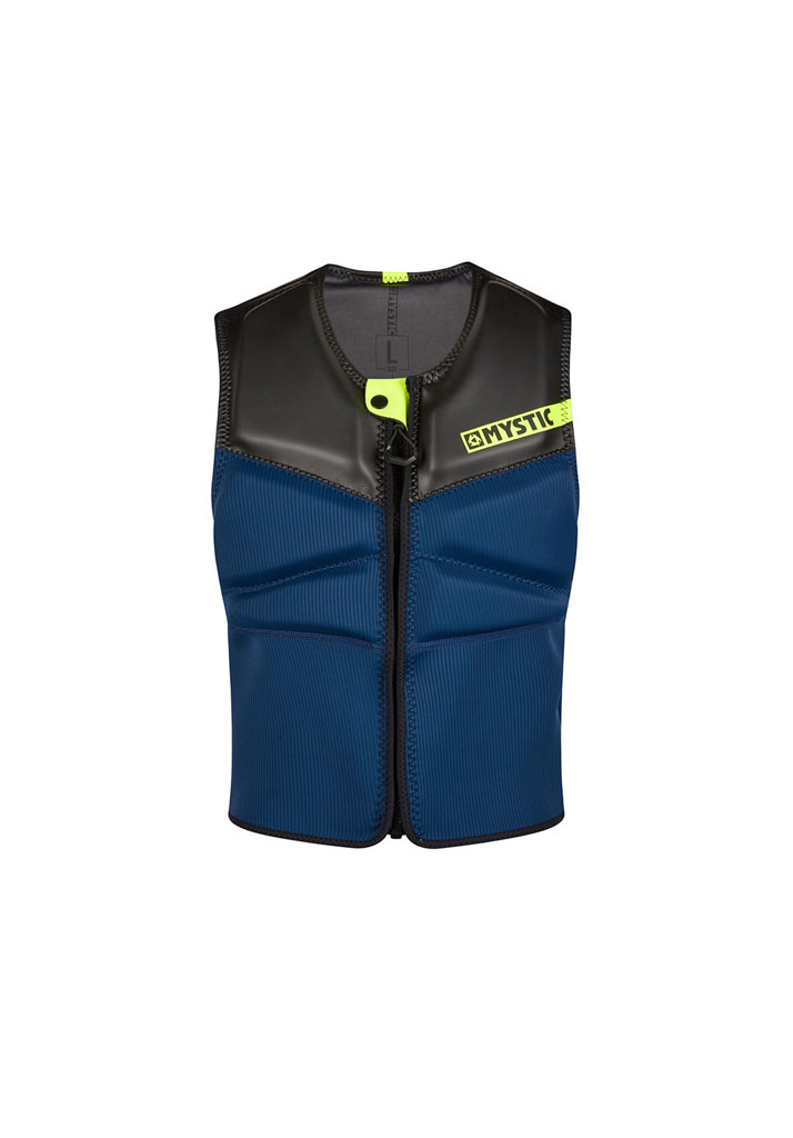 IMPACT KITE MYSTIC BLOCK IMPACT VEST FZIP KITE 422 NAVY LIME S (Size S)