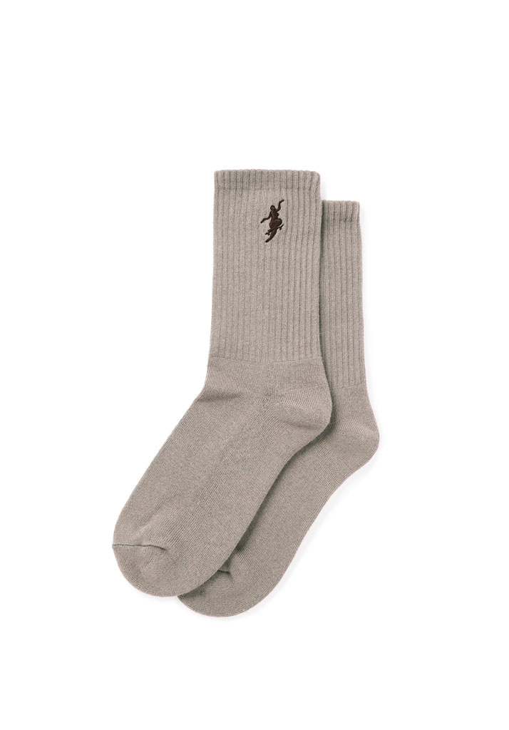 CALZE POLAR SKATE CO. RIB SOCKS | NO COMPLY SAND BROWN 39-42 (Size 39-42)