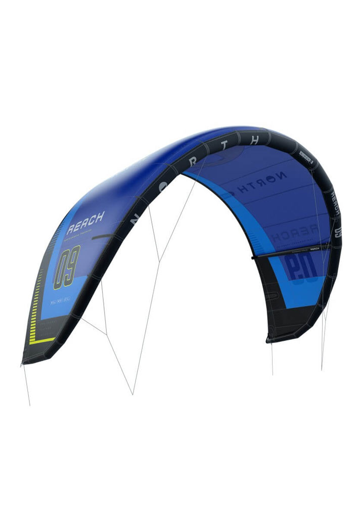 VELA KITESURF NORTH KITEBOARDING REACH KITE 2025 475 PACIFIC BLUE 8m (Size 8m)