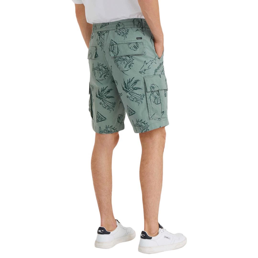 O'neill Essentials Cargo Shorts (32, GREEN VINTAGE SURFER)