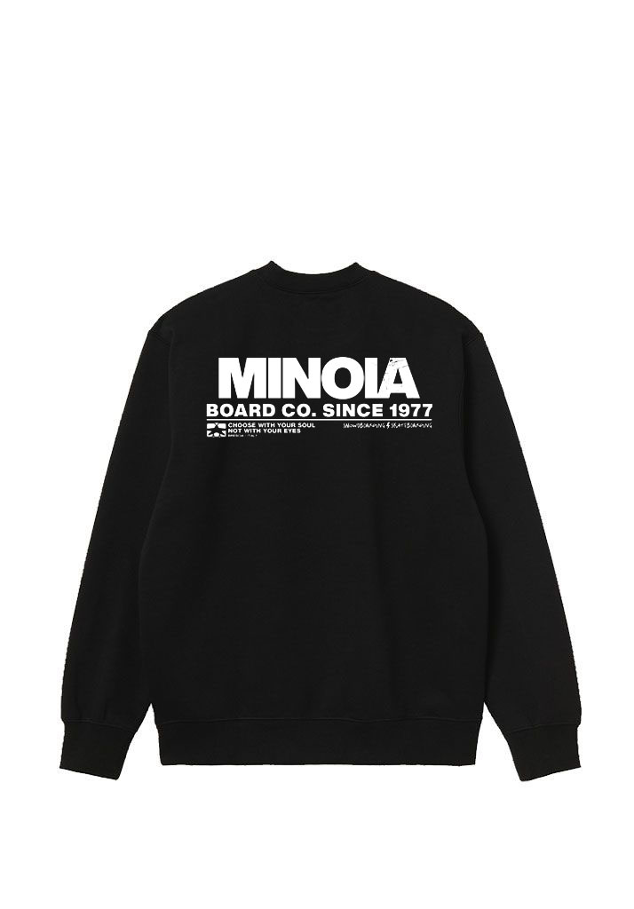 FELPA GIROCOLLO MINOIA BOARD CO SOUL CREW BLACK XXL (Taglia XXL)