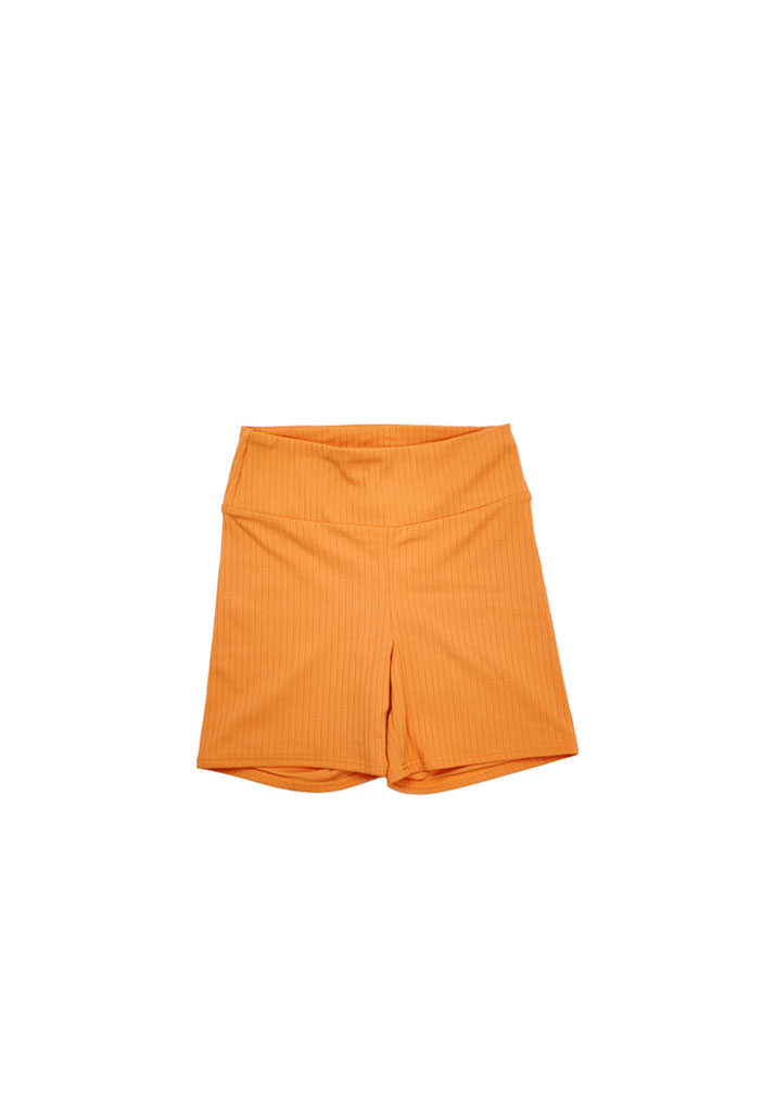SHORTS RHYTHM ELLE RIBBED BIKE SHORT CITRUS L (Size L)