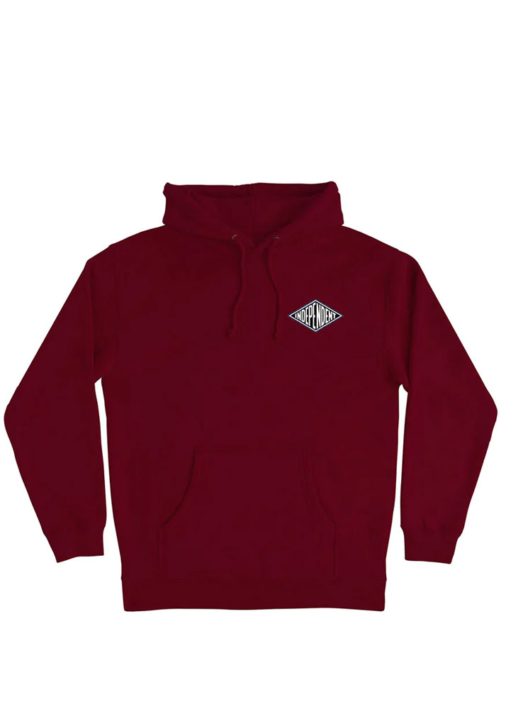 FELPA CAPPUCCIO INDEPENDENT ETERNAL HOOD MAROON S (Size S)