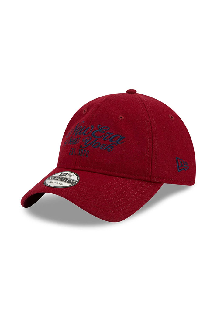 CAPPELLO NEW ERA 9TWENTY REGOLABILE NEW ERA MELTON RED BLUE U