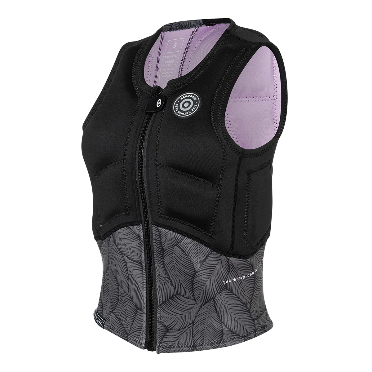 Neil Pryde Storm Impact Front Zip - "Color: C1 black/floral","Size: S/36"