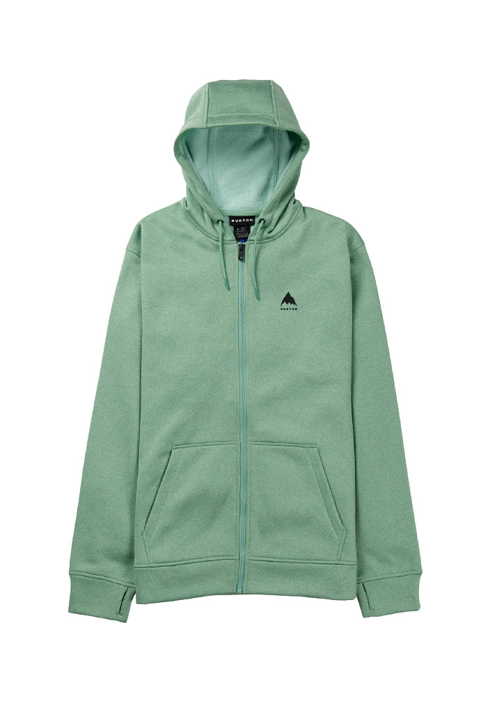 FELPA TERMICA BURTON OAK FULL-ZIP HOODIE SOFT SAGE HEATHER L (Size L)