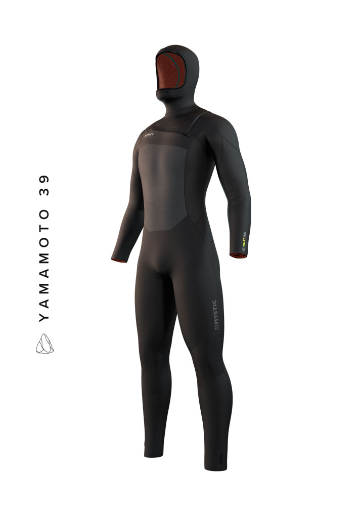 MUTA NEOPRENE MYSTIC VOLTT HOODED FULLSUIT 6/4/3mm FZIP 900 black M (Size M)