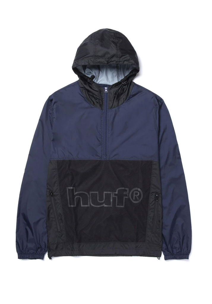 GIACCA HUF WIREFRAME ANORAK NAVY S (Size S)