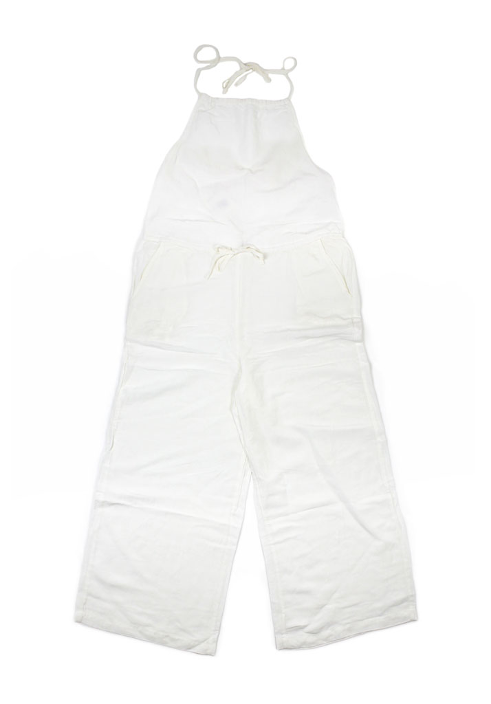 ABITO RHYTHM AMARA HALTER JUMPSUIT WHITE L (Size L)