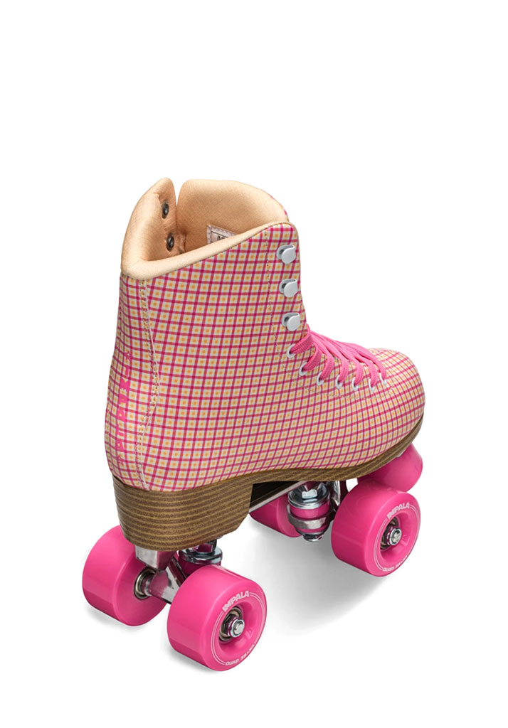 PATTINI IMPALA QUAD SKATE PINK TARTAN 39 (Size 39)
